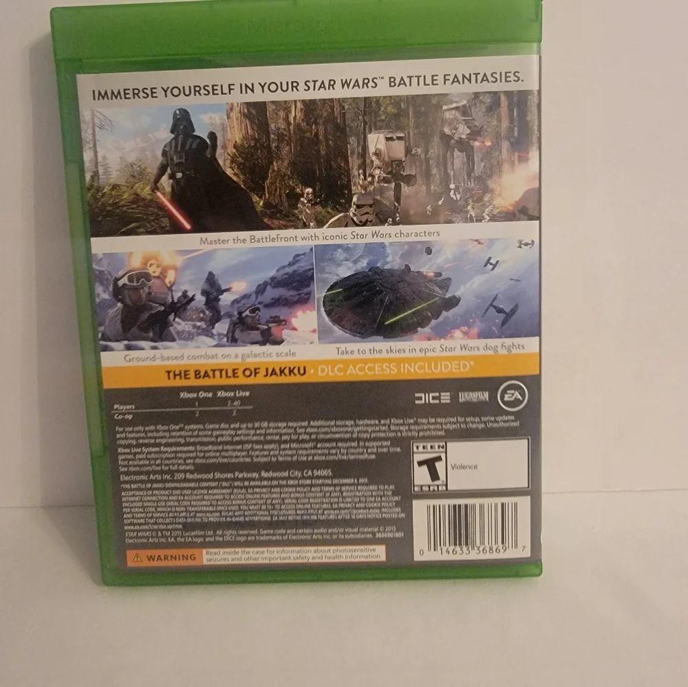 Star Wars Battlefront Microsoft Xbox One, 2015, TESTED